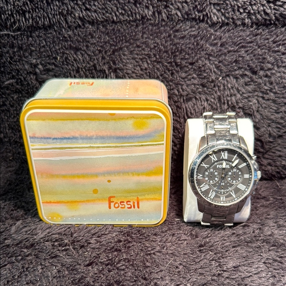 Men’s Fossil Stainless Steel Quartz 44mm Chronograph Watch